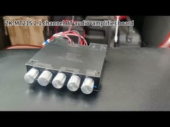 ZK-MT21S 2x50W+100W 2.1 채널 서브우퍼 디지털 전력 증폭기 보드 AUX 12V 24V 오디오 스테레오 블루