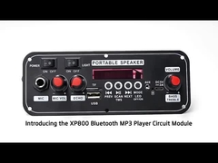 2x10W 7.4V 마이크 트롤리 스피커 무선 유선 옵션 인터페이스 FM 라디오 사운드 카드 BT 디코드