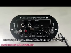 USB 카드 플레이어 모듈 D3OK HIFI 바스 전력 가정 증폭기 보드 AC/DC 12V 24V 220V 오디오 사용