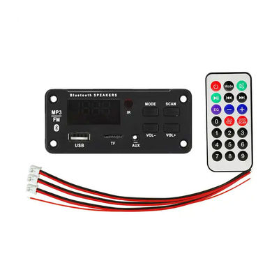 2x25W 50W MP3 플레이어 블루투스 오디오 모듈 보드 원격 제어 무선 사운드 시스템