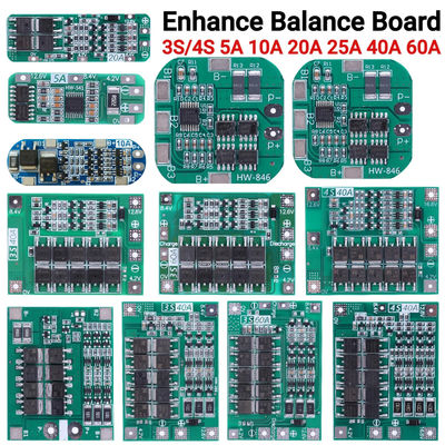 3S 4S 25A 40A 60A BMS 배터리 보호 보드 리오온 배터리 충전 보드