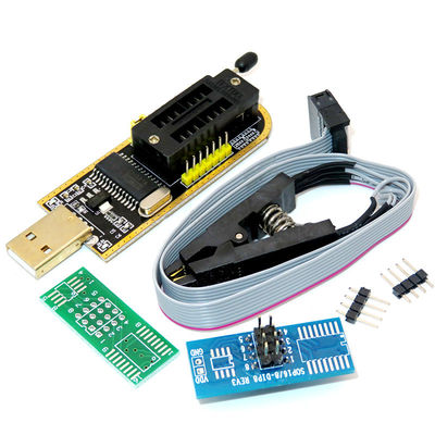 CH341A 24 25 시리즈 EEPROM 플래시 BIOS USB 프로그래머 모듈 + SOIC8 SOP8 테스트 클립 EEPROM 93CXX / 25CXX / 24CXX