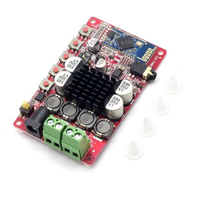CA-7492B 디지털 전력 BT 증폭기 모듈 CSR5.0 블루투스 2*50W 출력 및 8-24V DC 전력