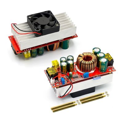 1800W 40A DC-DC 일정한 전압 일정한 전류 부스트 변환기 12-90V의 팬에 의해 10-60V 부스트