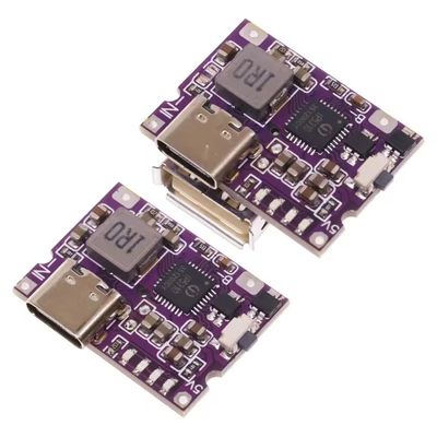 IP5310 스텝업 전원 모듈 C형 USB 부스트 변환기 5V 4.2V 3A 리?? 배터리 충전판 LED 표시기