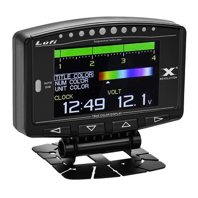 리볼루션 OBD2 스마트 디지털 자동차 가이어 터보 경보와 함께 RPM 멀티 미터 자동차 OBD 자동차 경보