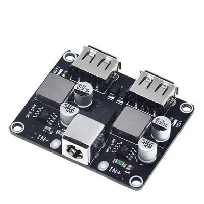 DC-DC 버크 변환기 충전 감소 모듈 6-32V 9V 12V 24V가 퀵 차저 이사회 듀얼 USB QC3.0 QC2.0을 금식시킵니다