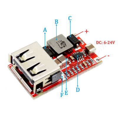 5V 3A 차 USB 충전기 모듈 6-24V DC 감소 전력 모듈에 대한 DC 달러 스텝 다운 컨버터 12v 5v 전력 모듈 12V/24V