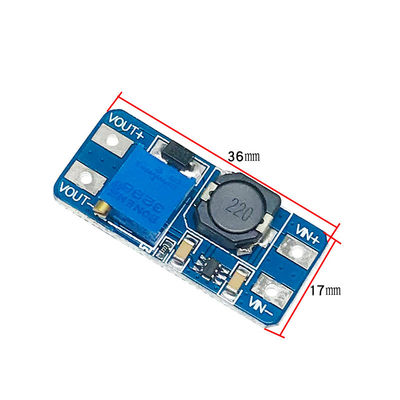 MT3608 2A DC-DC 증가 전압은 넓은 전압 입력 2/24V Lto 5/9/12/28V 조정할 수 있는  전력 모듈에 탑승합니다
