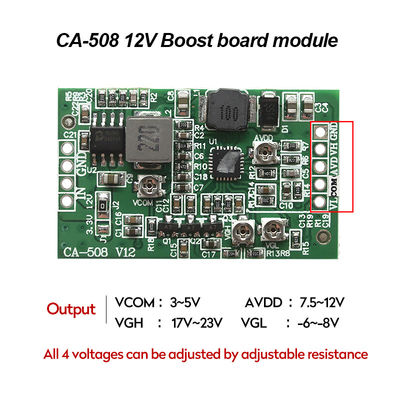 CA-508 12v 상승 보드 모듈 LCD LED TCON은 조정할 수 있는 VGL VGH VCOM.AVDD 4에 탑승합니다