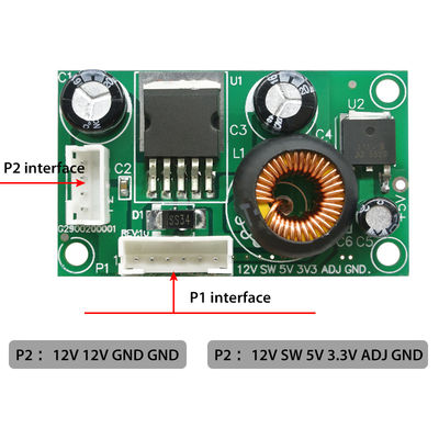 CA-1233 12V 내지 5V 내지 3.3V 전압 변환 묘듈 벤큐 전력 공급 모듈