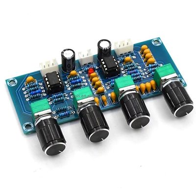 NE5532 증폭기 오디오 모듈 D급 디지털 증폭기 DC12V-24V 입력 및 트레블 바스 음량 조절