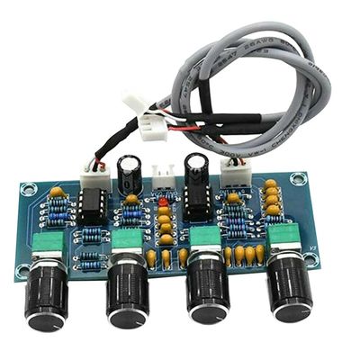 NE5532 증폭기 오디오 모듈 D급 디지털 증폭기 DC12V-24V 입력 및 트레블 바스 음량 조절