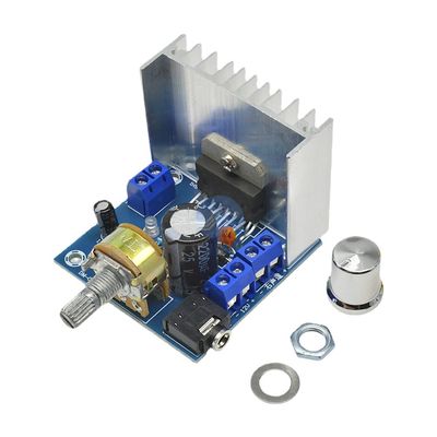 TD7297A 증폭기 오디오 모듈 D급 증폭기 보드 DC 9-15V 15W*2 스테레오 업그레이드 라디에이터