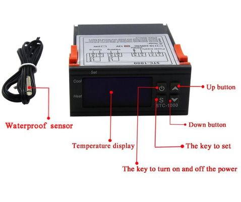 STC-1000 AC 110V-220V 디지털 습도 온도 컨트롤러 온도 조절기 모니터링 시스템