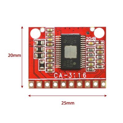 TPA3116 증폭기 모듈 50W 듀얼 채널 디지털 전력 증폭기 보드 DC 8V ~ 24V 및 POP 노이즈