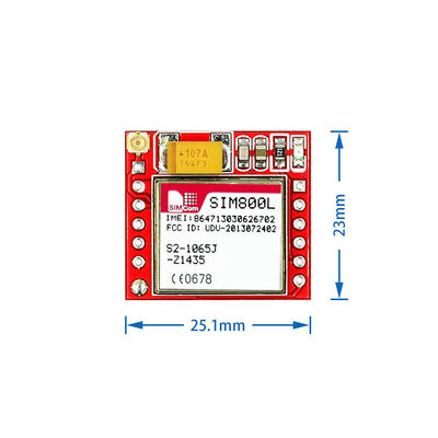 SIM800L GPRS GSM 모듈 극소 SIM 카드 중심 쿼드 밴드 TTL 직렬 포트