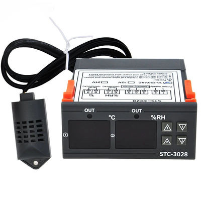 STC-3028 AC 220V DC 12V-24V 습도 온도 컨트롤러 이중 전원 모니터링 장치