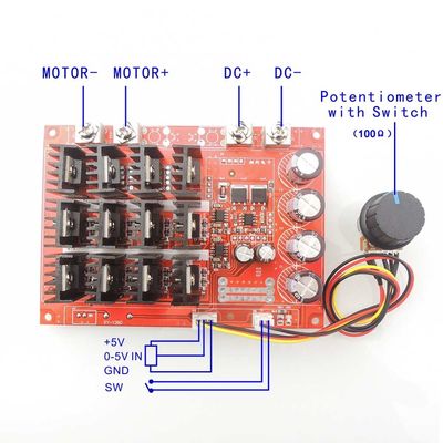 DC 10-50V 60A PWM 전동기 속도 제어 장치 HHO PWM RC 12V 24V 48V 3000W