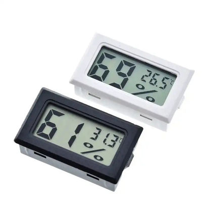 실내 작은 LCD 디지털 열 습도계 2 DC 1.5V LR44 버튼형 배터리