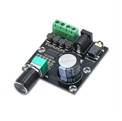 컴팩트 20Hz 아날로그 증폭기 모듈 3 5mm 입력 인터페이스 은색 마무리