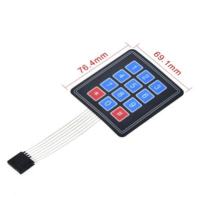 16 키 망막 스위치 키보드 4 * 4 매트릭스 키보드 DIY KIT