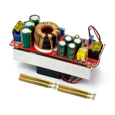 1800W 40A DC-DC 부스트 컨버터 보드 10-60V 팬으로 12-90V 부스트 전원 모듈