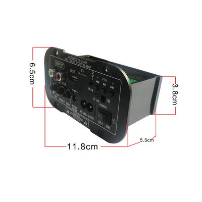 블루투스 5.0 FM 라디오 전력 증폭장치 100W 전력 가정 및 자동차 오디오