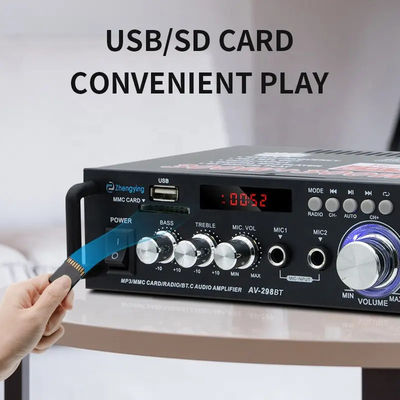 120W LDZS AV-298BT 무선 BT 2.0 및 HIFI 사운드 퀄리티와 함께 스테레오 오디오 증폭기