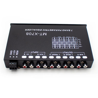24v 증폭기 EQ5 세그먼트 Aux Equalizer 자동차 오디오 EQ 튜닝 크로스오버