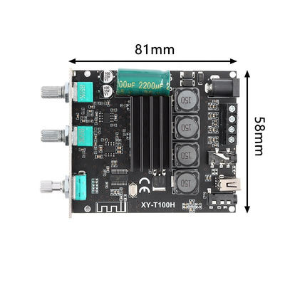 XY-T100H 블루투스 오디오 증폭기 보드 100WX2 Ble 5.0 TPA3116D2 스테레오 디지털 전원