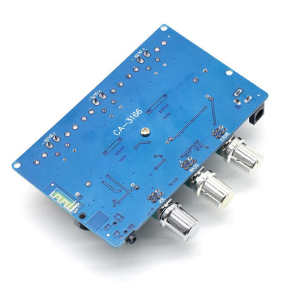 CA-3166B 블루투스 5.0 증폭기 보드 2*50W+100W 2.1 채널 TPA3116D2 DC12~24V 전원 공급 장치