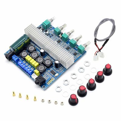 2.1 HiFi 증폭기 Bluetooth 5.0 오디오 보드(2*50W+100W 출력 및 DC12~24V 전원 공급 장치 포함)