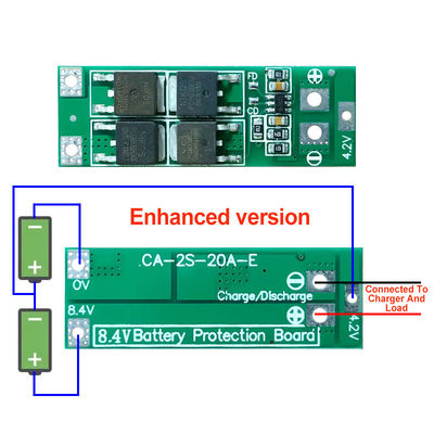 2S 20A 7.4V 8.4V 18650 리?? 배터리 보호 보드 표준/균형 다이 BMS 18650