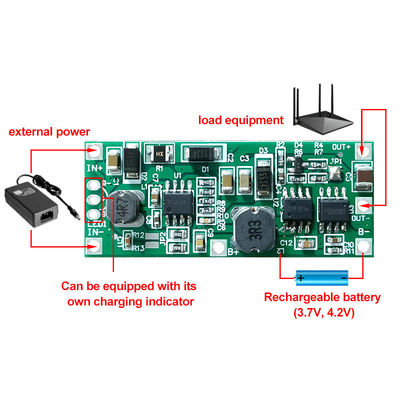 CA-912 18650 리?? 배터리 UPS 전압 변환기 보호판 DC 5V 9V 12V 충전 스텝 업 부스터 모듈