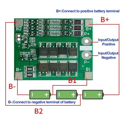 3S 25A 리온 18650 BMS PCM 배터리 보호판 리온 리포 배터리 균형