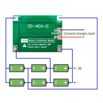 CA-3S-40A 리온 리?? 배터리 충전기 리포 셀 모듈 PCB BMS 보호판