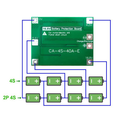 CA-4S-40A 리온 이온 배터리 충전기 리포 셀 모듈 PCB BMS 보호판