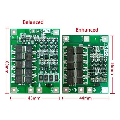 CA-4S-40A 리온 이온 배터리 충전기 리포 셀 모듈 PCB BMS 보호판