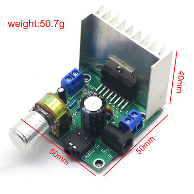 CA-7297 디지털 증폭기 모듈 DIY 키트 DC 12-24V 용 TDA7297 칩이있는 듀얼 채널 15W + 15W 오디오 증폭기 보드