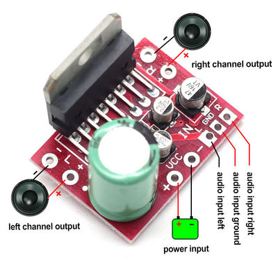 CA-7379 스테레오 전력 증폭기 모듈 듀얼 채널 DC9V-17.5V 38W+38W TDA7379 칩