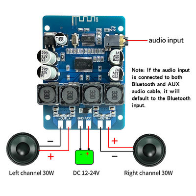 CA-3118B DIY BT 오디오 보드 2*30W 스테레오 디지털 전력 증폭기 DC 12-24V TPA3118