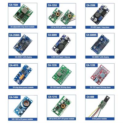 CA-1235 조절 가능한 3A DC-DC 변환기 보드 장착 5V-15V 계단 전원 공급 모듈