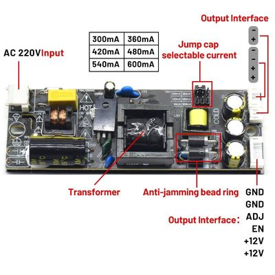 CA-132C 새로운 원본 LCD LED 내장형 일정한 전류 전원 드라이버 보드