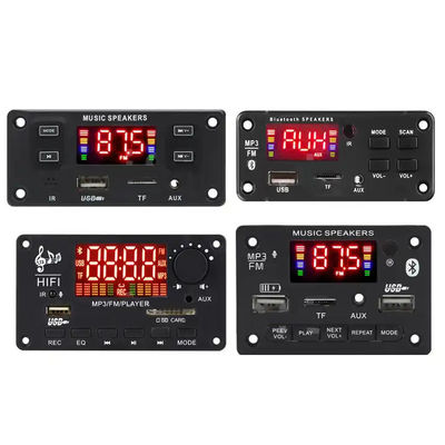 블루투스 5.0 MP3 디코더 보드 100W 전력 및 USB TF FM AUX의 멀티 포맷 지원