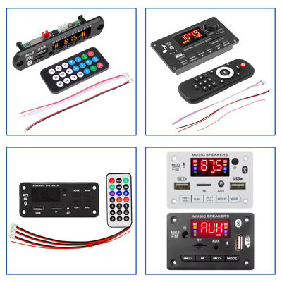 블루투스 5.0 MP3 디코더 보드 100W 전력 및 USB TF FM AUX의 멀티 포맷 지원