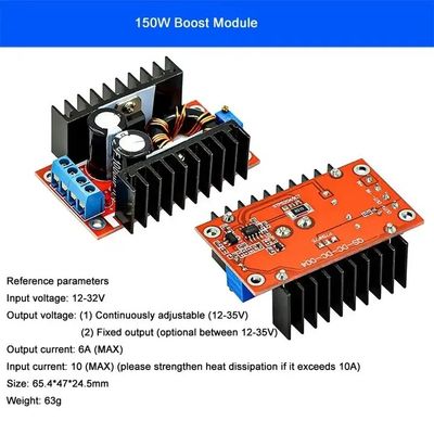 DC-DC 9A 300W 벅 변환기 150W 부스트 변환기 5-40v에서 1.2-35v 전원 모듈 스텝 다운 변환기