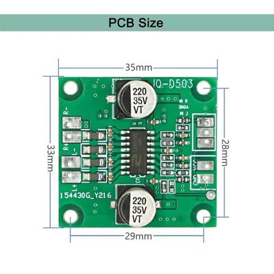 DC 5V-26V 전원 및 CS8673E IC와 함께 2*40W 미니 증폭기 모듈