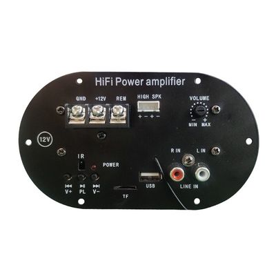 블루투스 5.0 및 TF 카드/USB 재생 기능을 갖춘 50W 서브우퍼 튜브 차량용 증폭기 보드
