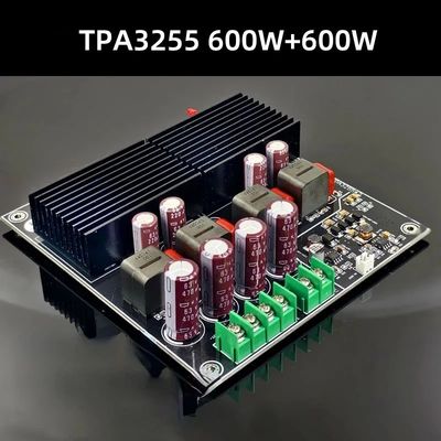 SAMP-200 HIFI 듀얼 코어 TPA3255 전문 오디오용 600W 클래스 D 디지털 전력 증폭기